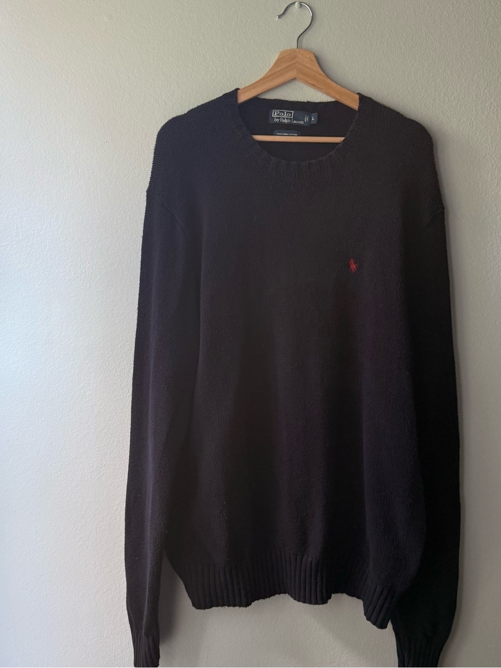 Polo Ralph Lauren Men’s Large 100% Pima cotton dark Navy